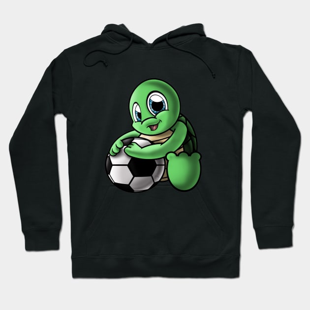 Turtle Soccer Hoodie by treasured-gift